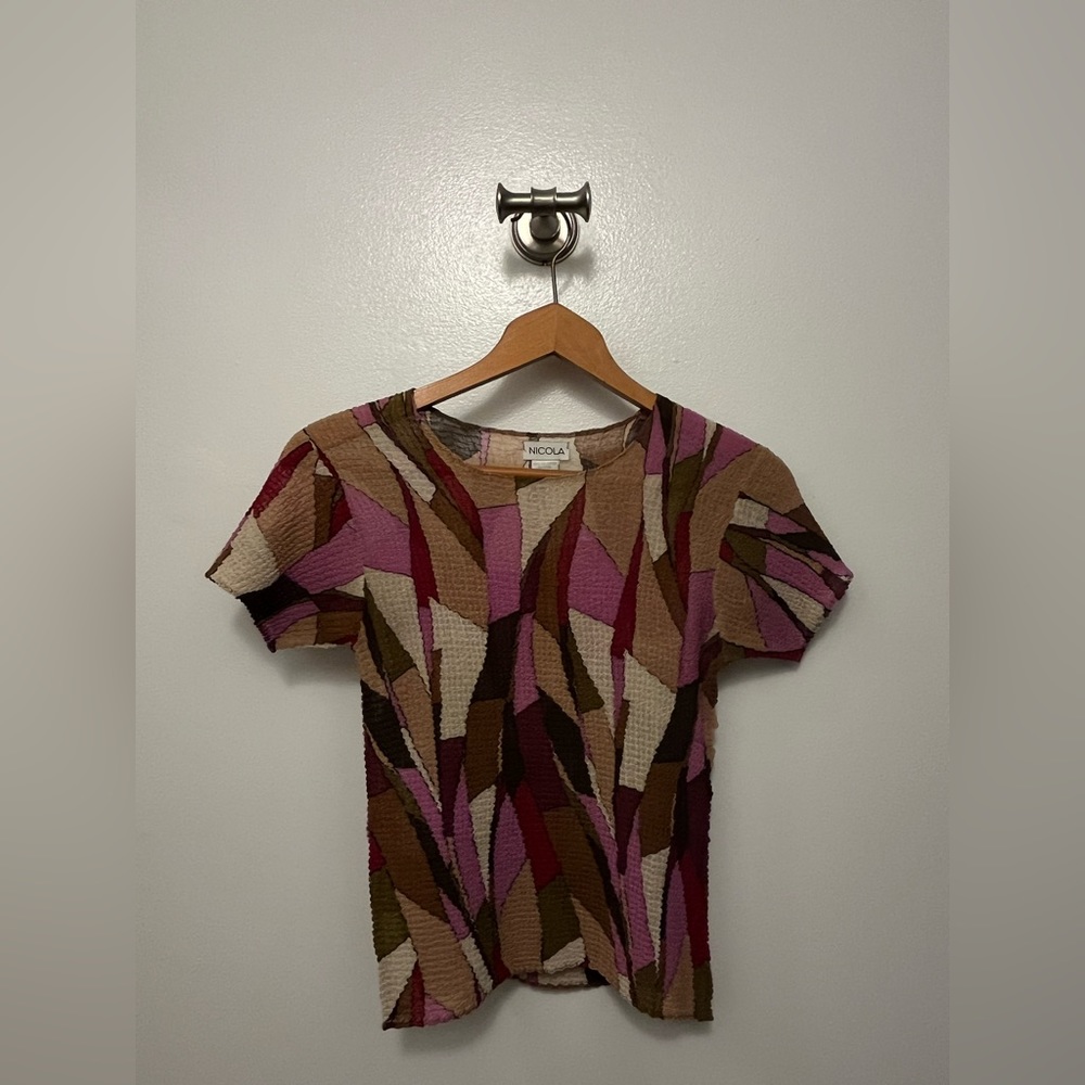 Nicola | Multicolor Popcorn Top